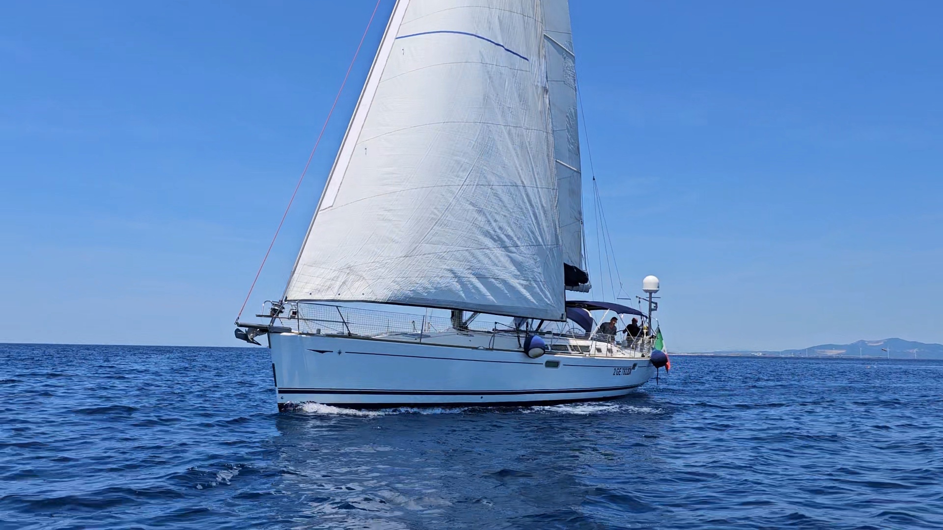Sailing boat on the sea